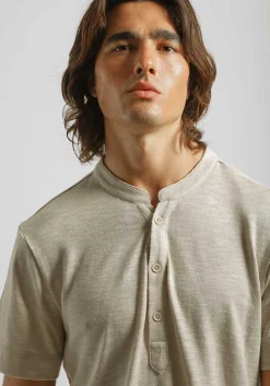 T-shirt effetto lino
