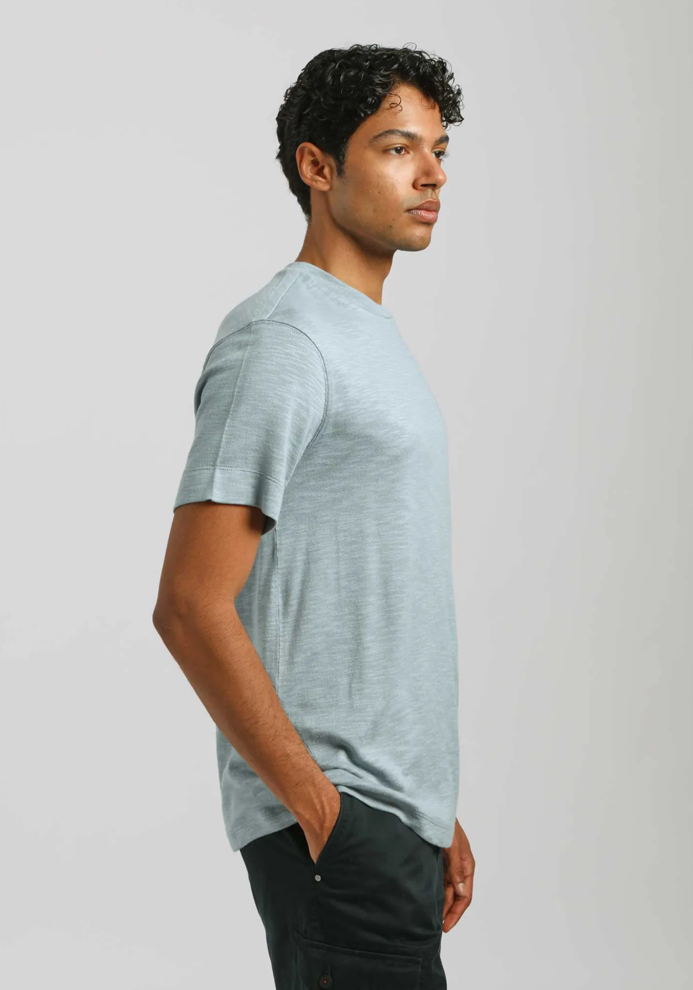 T-shirt effetto lino
