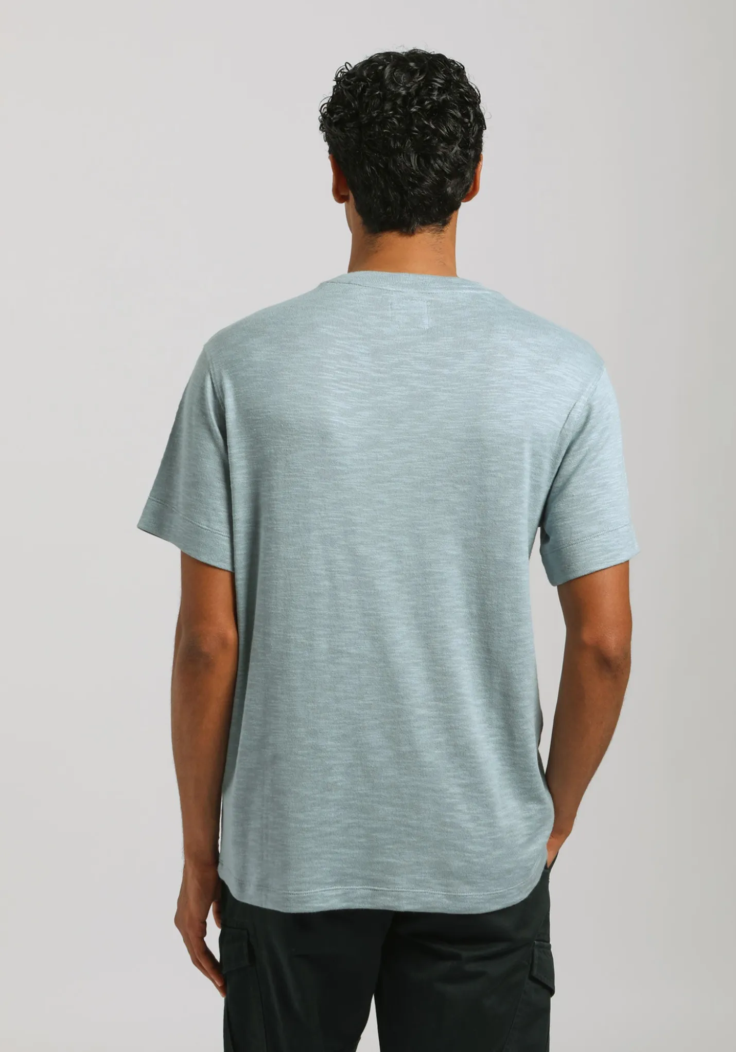 T-shirt effetto lino