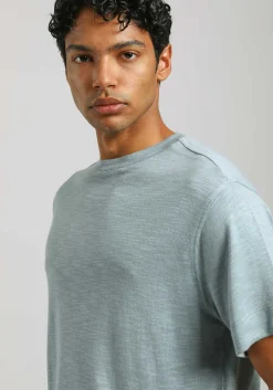 T-shirt effetto lino