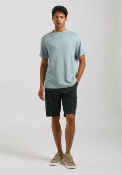 T-shirt effetto lino