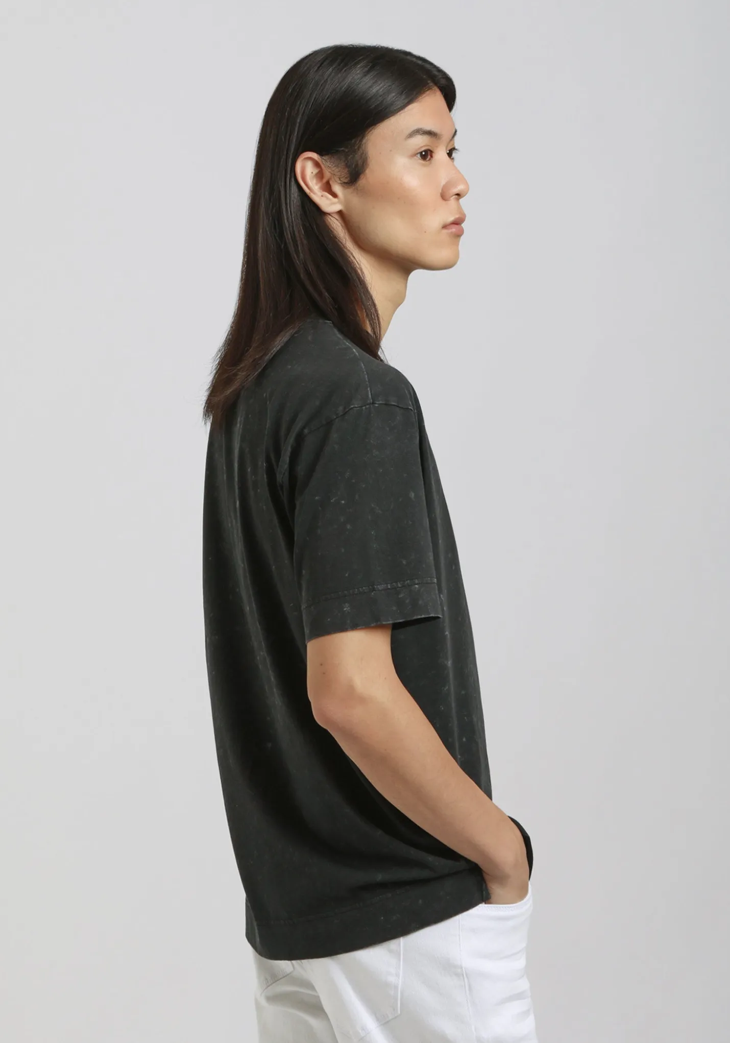T-shirt effetto marmorizzato