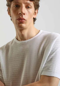 T-shirt in maglia forata