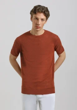 T-shirt in maglia forata