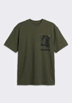T-shirt over con stampa