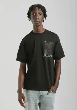 T-shirt over con stampa