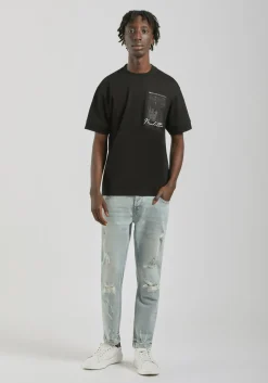 T-shirt over con stampa
