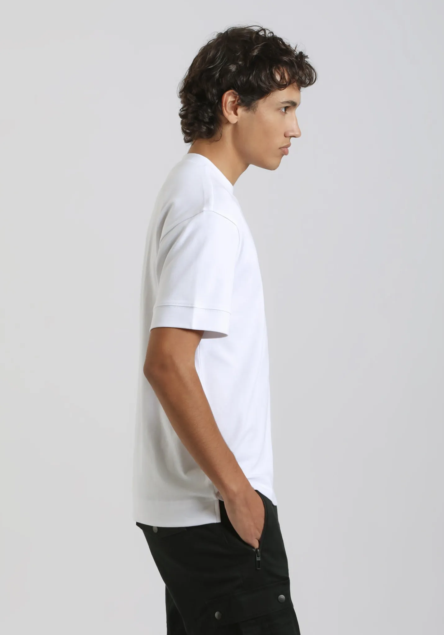 T-shirt over con stampa