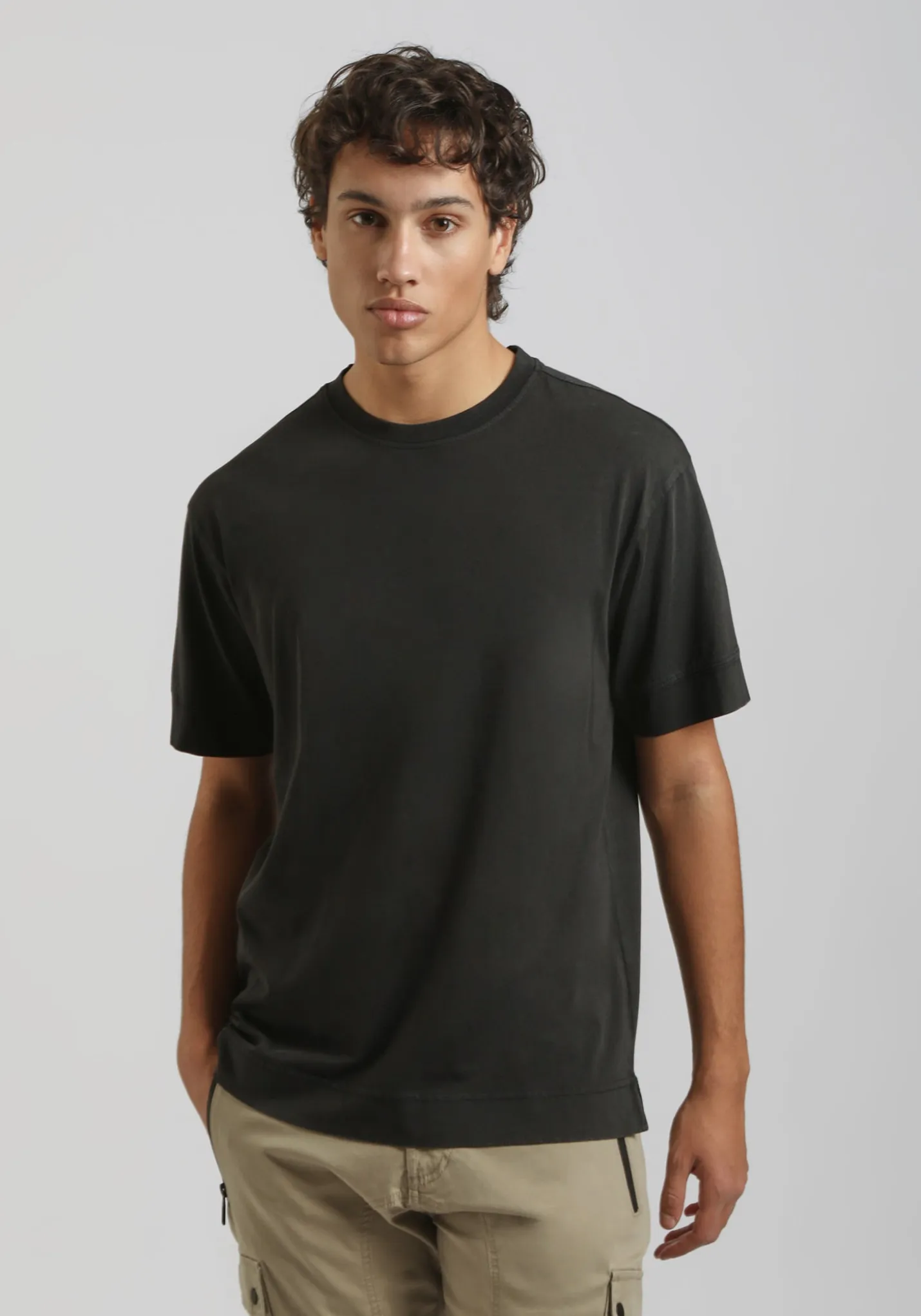 T-shirt strutturata 100% cotone
